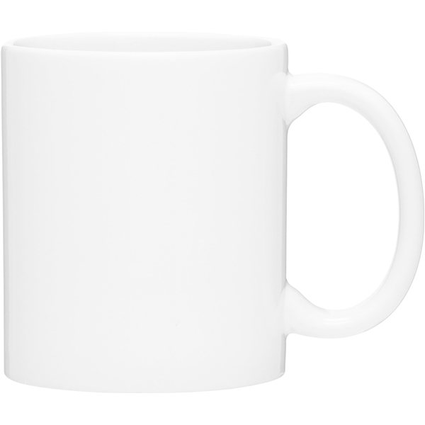 11 oz C - Handle Ceramic Mug Glossy White