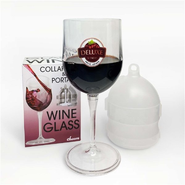 11½ Oz. Deluxe Portable-Collapsible Wine Glass - PORTABLEWINEGLASS -  IdeaStage Promotional Products