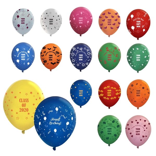 11 Wrap Latex Balloon - Crystal