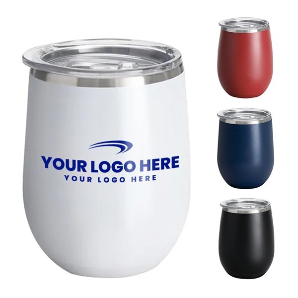 Promotional 12 oz Swig Life™ Stainless Steel Stemless Wine Tumbler $21.49
