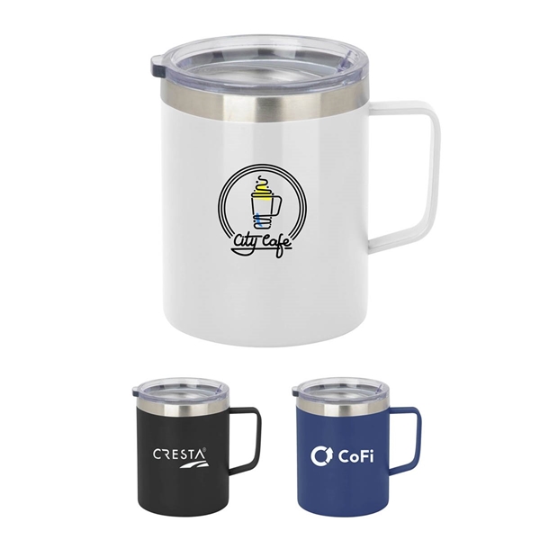 12 oz. Vacuum Insulated Coffee Mug (Min Qty 25)