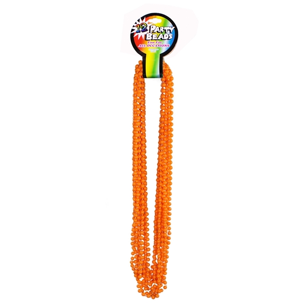SHAOQINLIN 12 PCS Orange Bead Necklaces - 33 Inch Mardi Gras Party Beads For Halloween, Christmas, Carnival - View #13