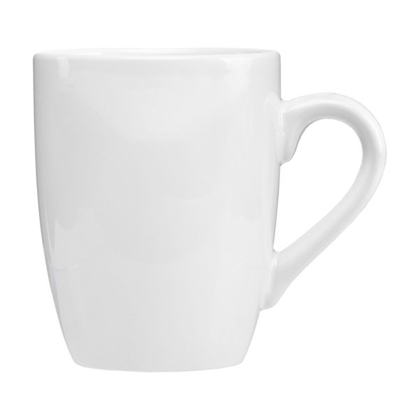 14 oz Ceramic Bistro Mug - White
