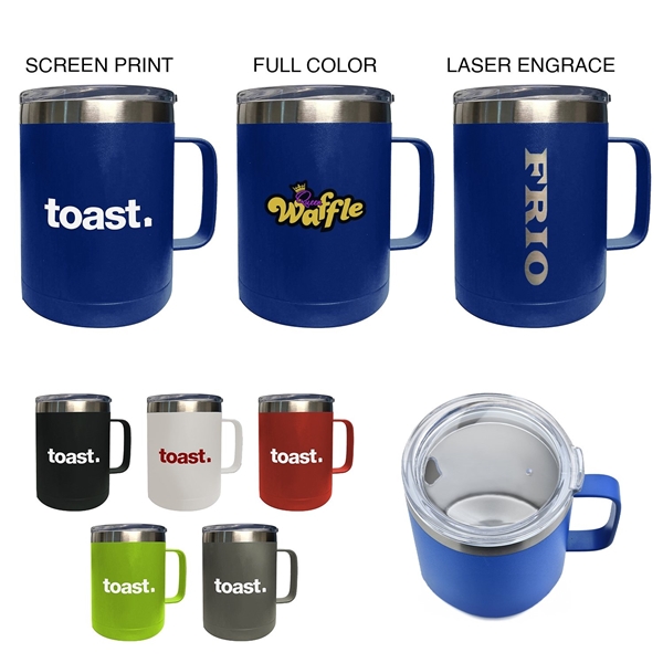 Promotional 14 oz Insulated Camping Mug $10.99