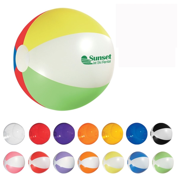 Wholesale Inflatable Beach Balls - 6 Colors, 12