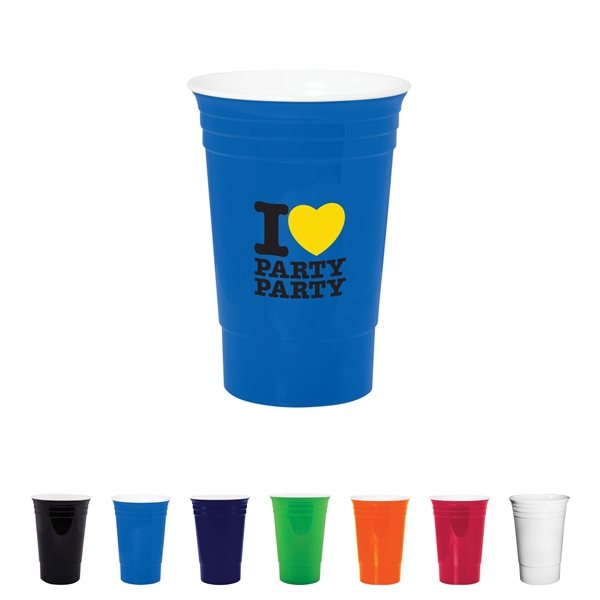 Reusable Plastic Party Cup - 16 oz.