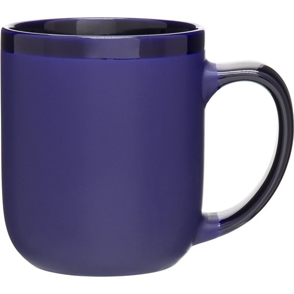 16 oz Modelo Mug - Matte Cobalt Blue / Glossy Cobalt Blue