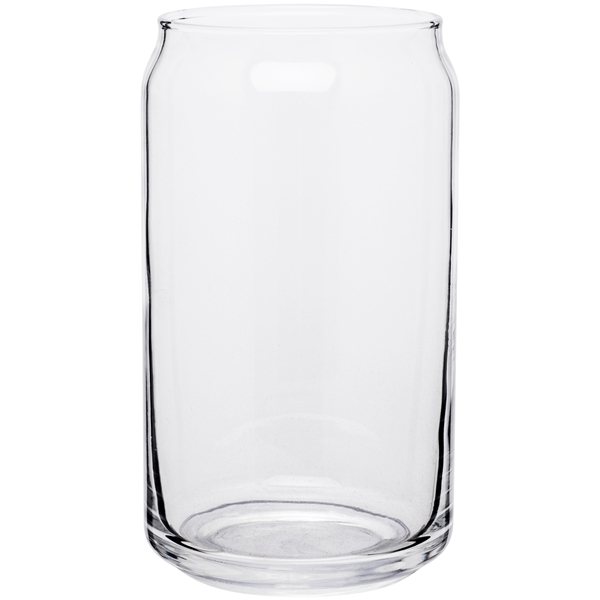 16 oz Plain Glass Soda Can - Clear