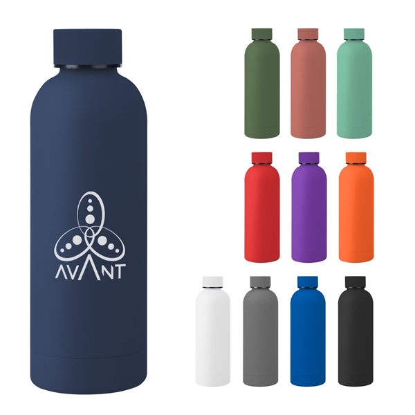 Liberty 32 oz. Flat White Insulated Stainless Steel Water Bottle