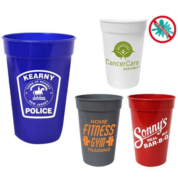 Promotional 22 oz Fluted Plastic Stadium Cup