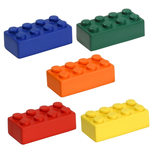aerial view a group of building block individual piece - stress reliever, image 2 of 2