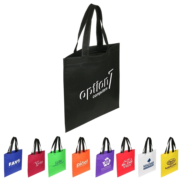 Non Woven Multi Color Recycle Portrait Shopping Bag 13.5 X 14