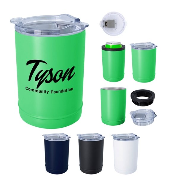 2- In -1 Copper Insulated Beverage Holder And Tumbler