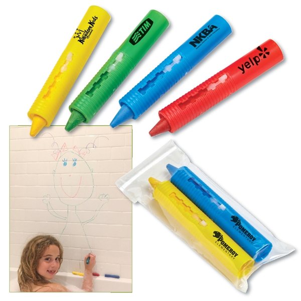 2- Pack Bathtub Crayon Sets In Polybag