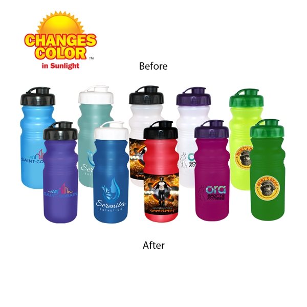 24 oz Slim Fit Water Bottles with Flip Straw - Digital