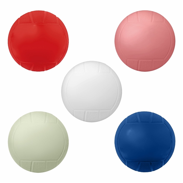 aerial view a group of 4 mini vinyl volleyball, image 2 of 2