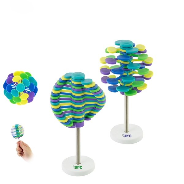 PlayableART Golden Angle Mini Lollipopter Spinner to Transform and Relax Multicolored