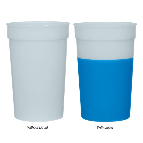 Promotional 22 oz Fluted Plastic Stadium Cup