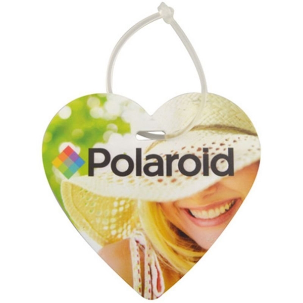 Plastic Heart Luggage Tag