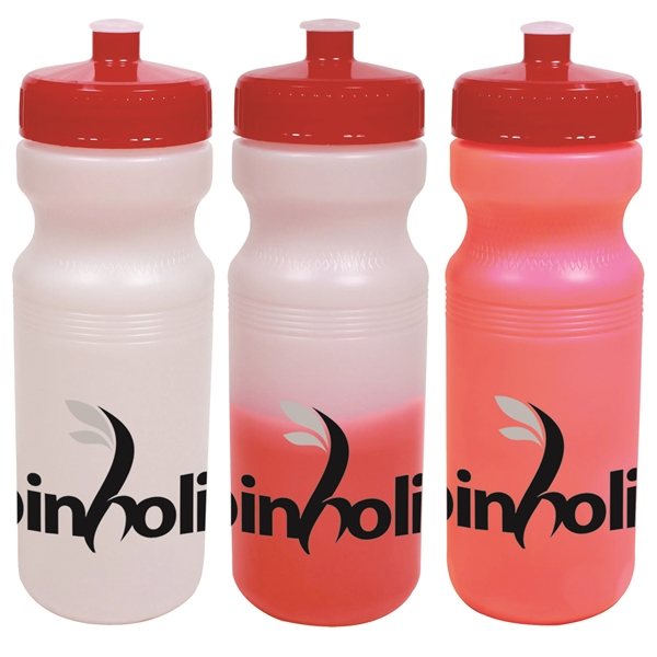 Custom Mood Color Change Cycle Water Bottle 20oz with Flip Top Cap - Full  Color - Progress Promotional Products