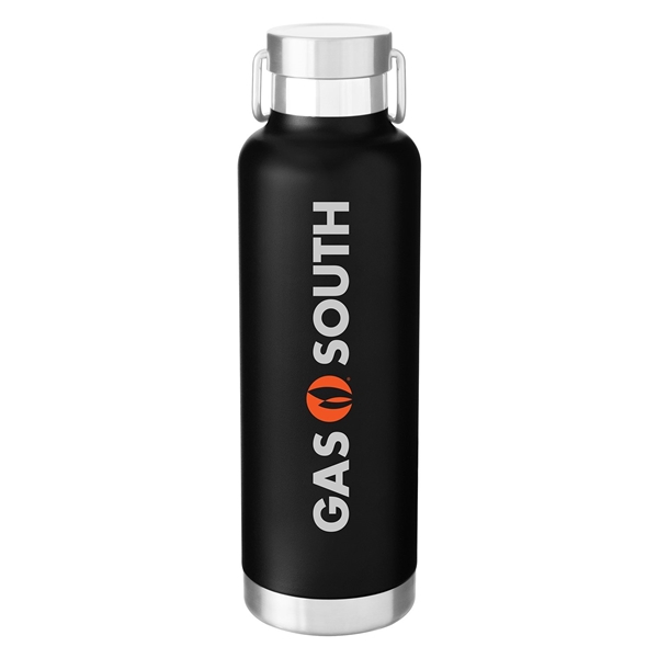 24 oz H2go Journey - Powder - Matte Black Stainless Steel Water Bottle