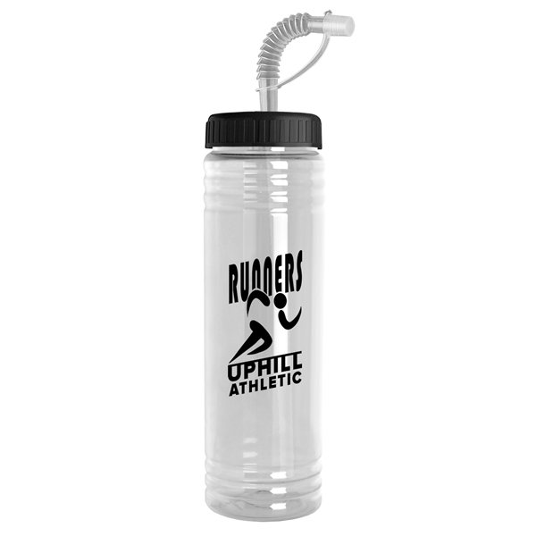 Promotional 24 oz Slim Fit Water Bottle With Straw Lid $1.84