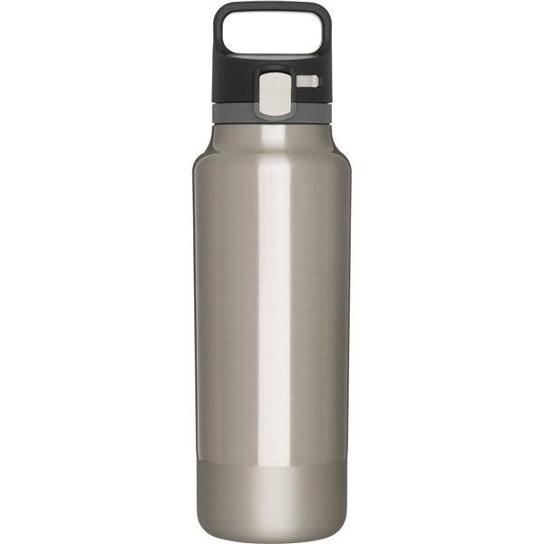 Soft Touch Water Bottle with Carabiner, Stainless Steel, 25 oz