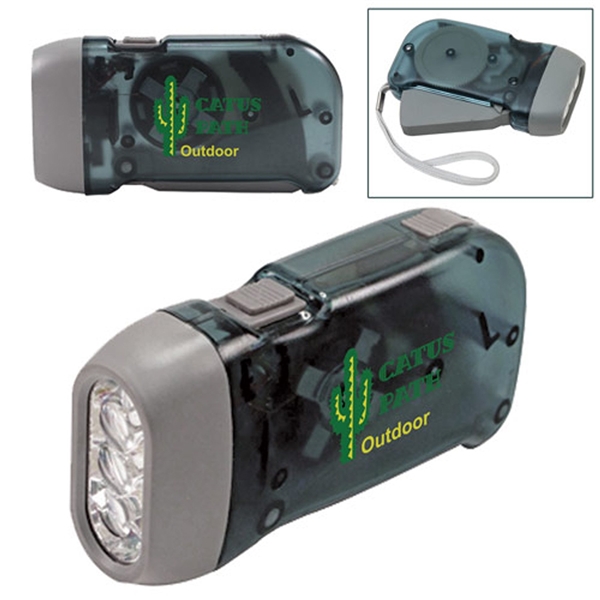 Promotional Compact 3 LED Dynamo Flashlight