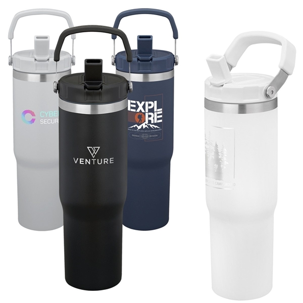 Pinnacle Vacuum Insulated Eco-Friendly Travel Tumbler with Straw