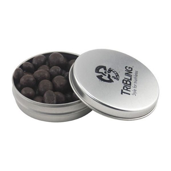 3 1/4 Round Tin with Chocolate Espresso Beans