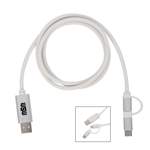 3- In -1 3 Ft. Disco Tech Light Up Charging Cable