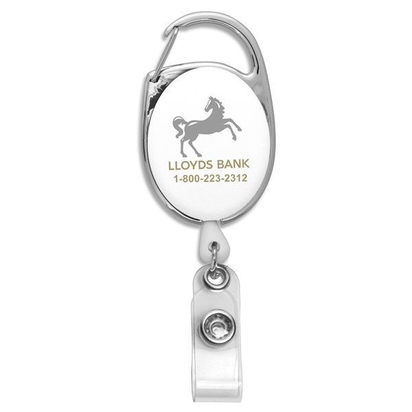 Promotional 30 Cord Retractable Carabiner Style Badge String Reel And Badge  Holder $1.67