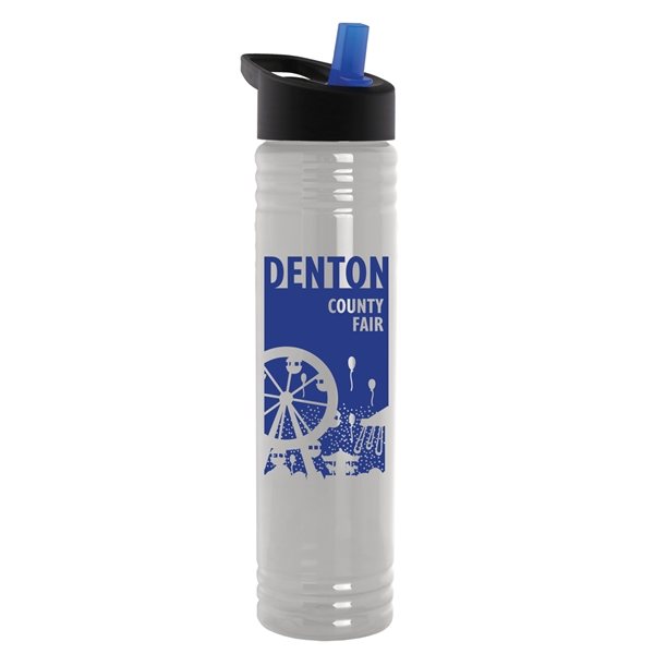 Promotional 26 oz Flair Water Bottle with Flip Straw Lid - Made