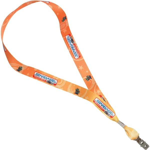 0.75 inch Digital Printed Polyester Lanyard