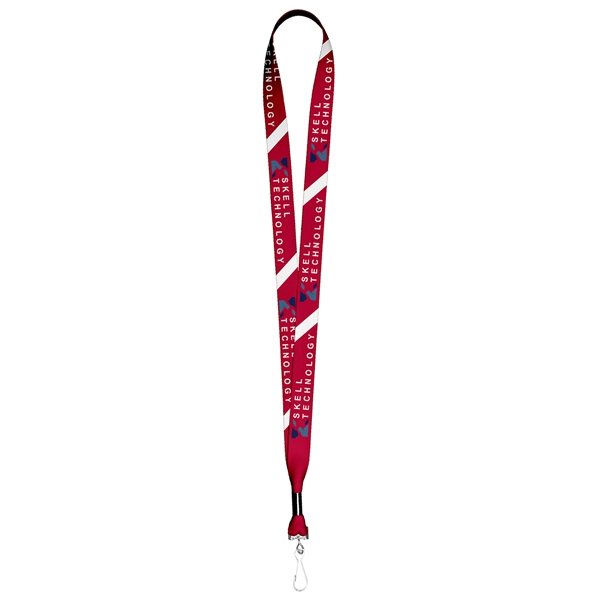 3/4 Textured Polyester Multi - Color Sublimation Lanyard