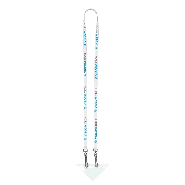 3/8 Width Dual Attachment Super Soft Polyester Multi - Color Sublimation Lanyard