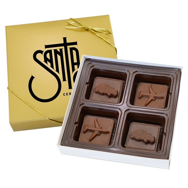 4 Chocolate Square Gift Box