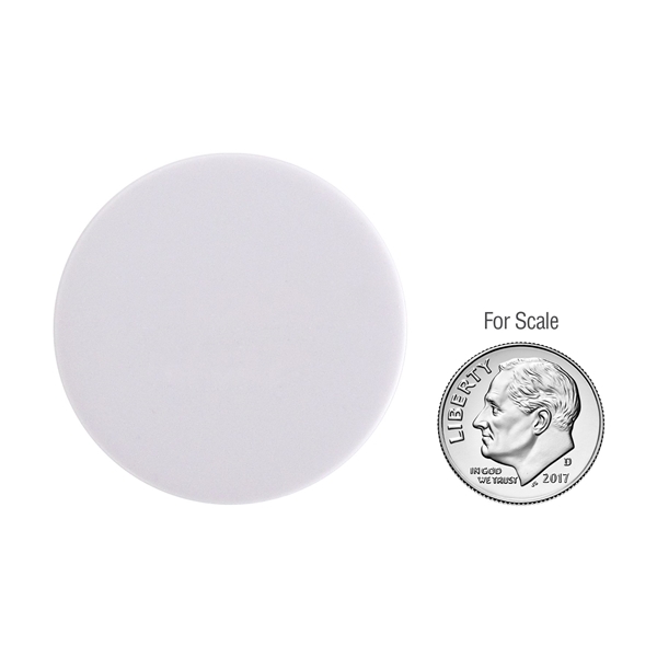 aerial view a white/light gray popsockets popgrip plastic phone stand, image 4 of 4