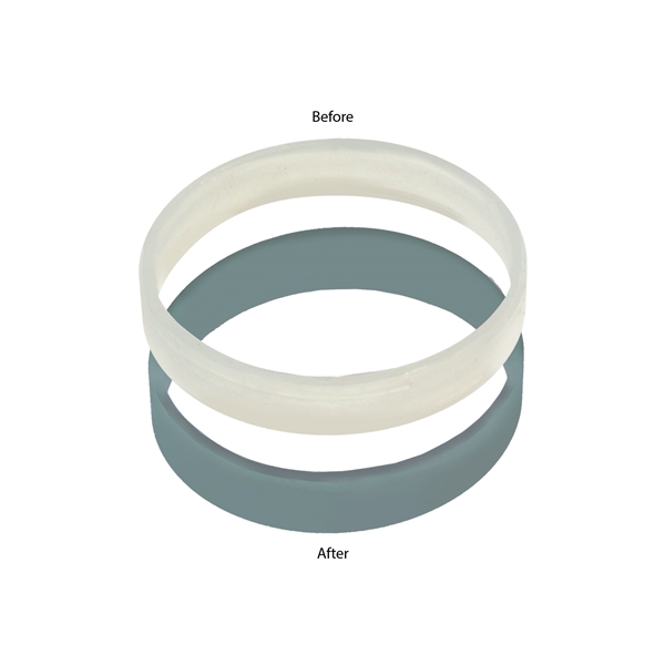 aerial view a frosted to green sun fun bracelet (1 side), image 2 of 2