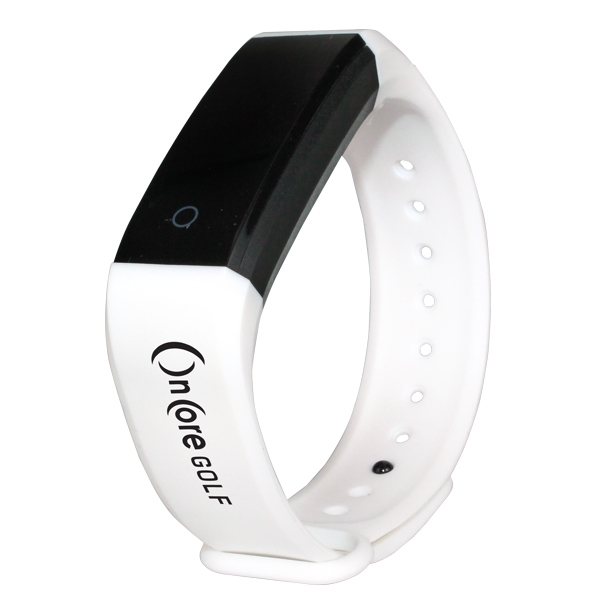 aerial view a white activity tracker wristband 2.0, image 2 of 3