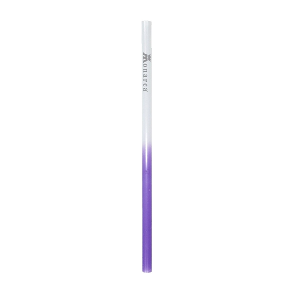 aerial view a frosted to purple mood color changing straw, image 2 of 2