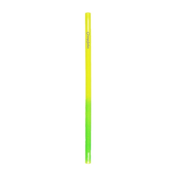 aerial view a yellow to green mood color changing straw, image 2 of 2