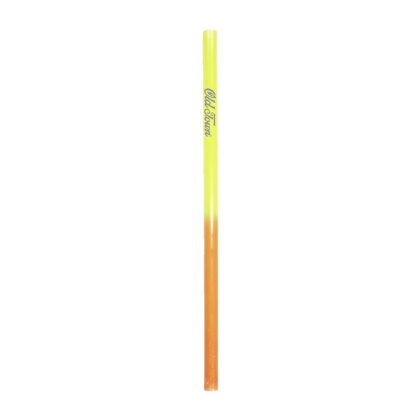 aerial view a yellow to orange mood color changing straw, image 2 of 2