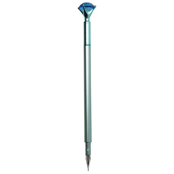 aerial view a blue diamond top gel pen, image 2 of 3