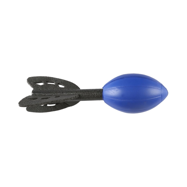 aerial view a blue foam football rocket, image 2 of 2
