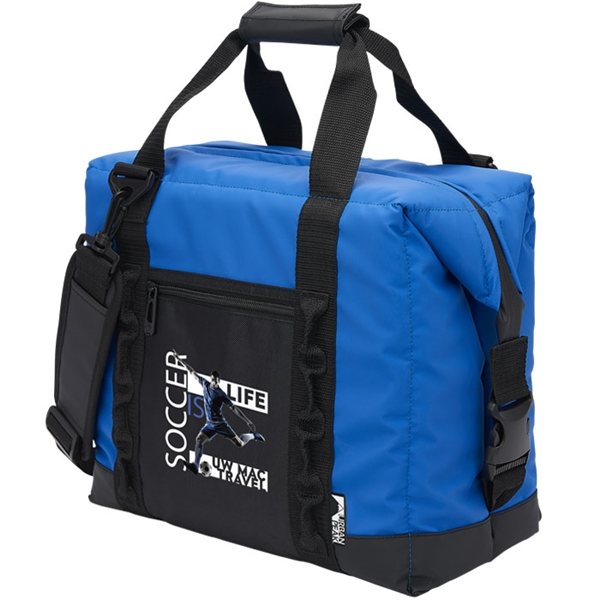 aerial view a blue urban peak(r) waterproof 24 can cooler, image 4 of 4