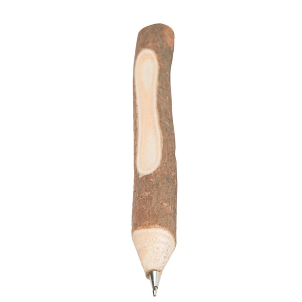 aerial view a wood wooden twig ball pen, image 6 of 8