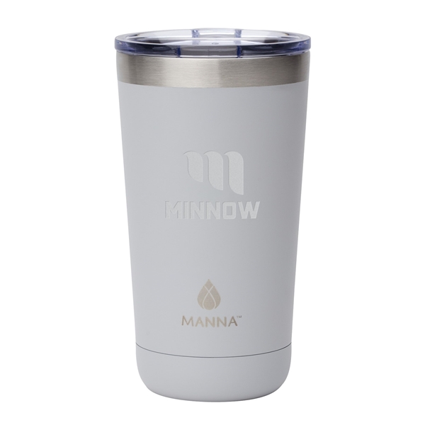 aerial view a grey manna(tm) 18 oz ranger pint steel tumbler, image 2 of 5