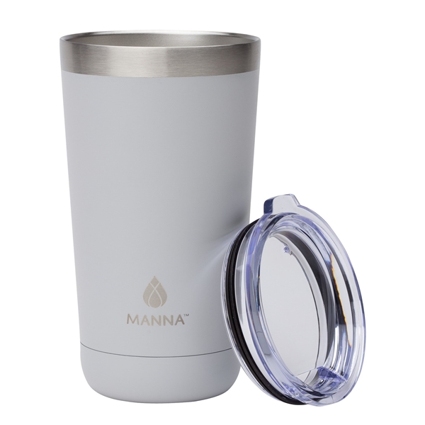 aerial view a grey manna(tm) 18 oz ranger pint steel tumbler, image 3 of 5