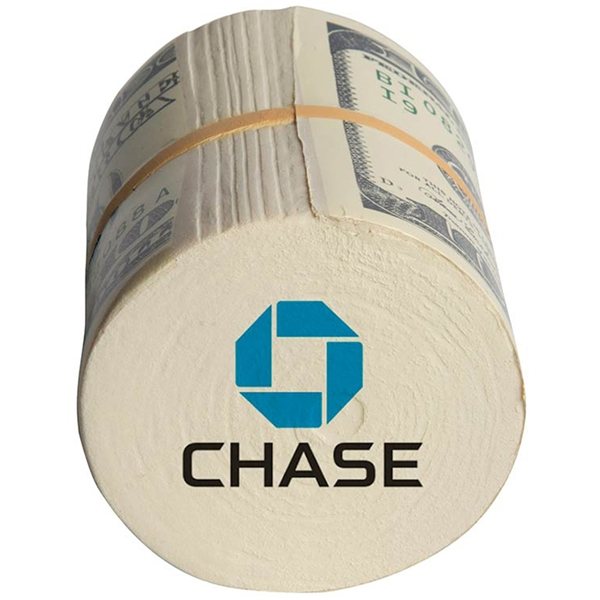 aerial view a white money wads squeezies - stress reliever, image 2 of 5